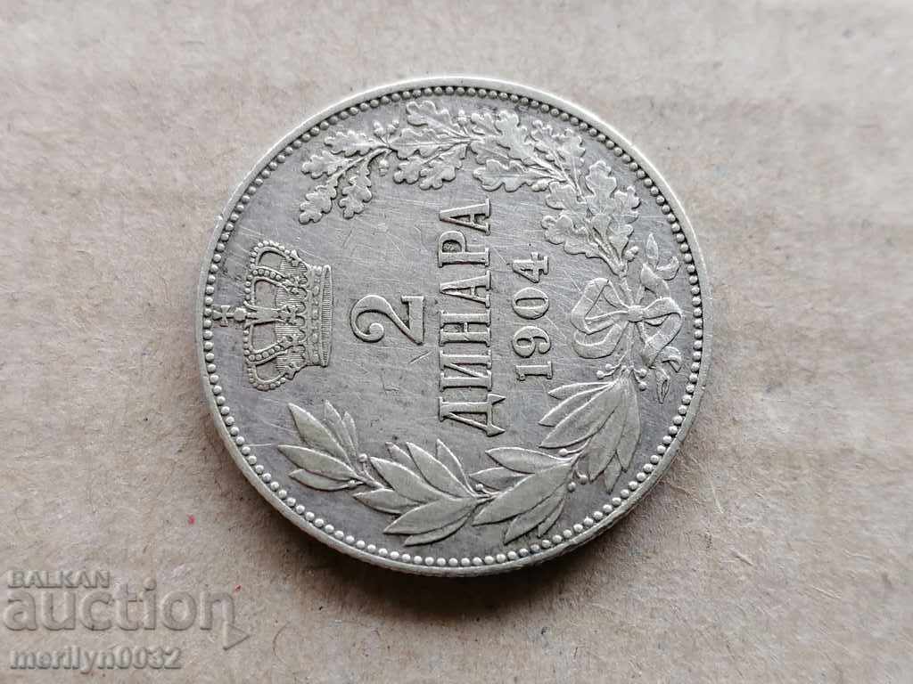 Delivery of Coin 2 dinars 1904 Kingdom of Serbia silver