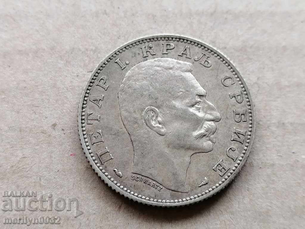 Coin 2 dinars 1915 Kingdom of Serbia silver with price 65.00 BGN | € 33.23 Coin 2 dinars 1915 Kingdom of Serbia silver with price 65.00 BGN | € 33.23