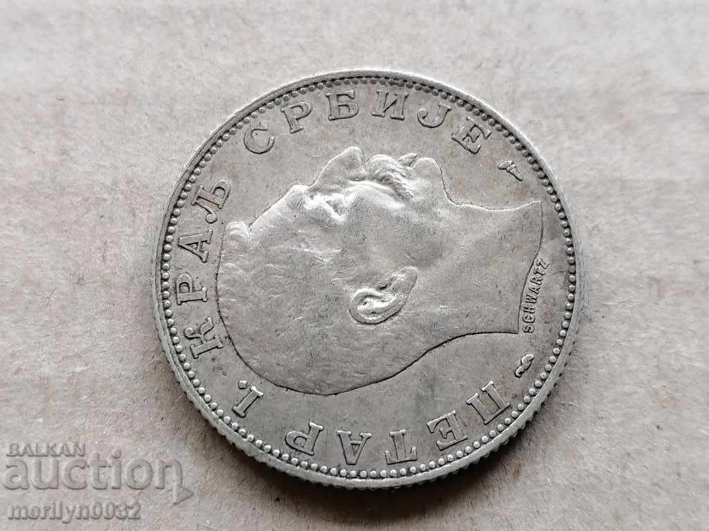 Coin 2 dinars 1915 Kingdom of Serbia silver - 6 Coin 2 dinars 1915 Kingdom of Serbia silver - 6