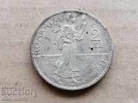Coin 2 lei lei 1911 Kingdom of Romania Romania silver