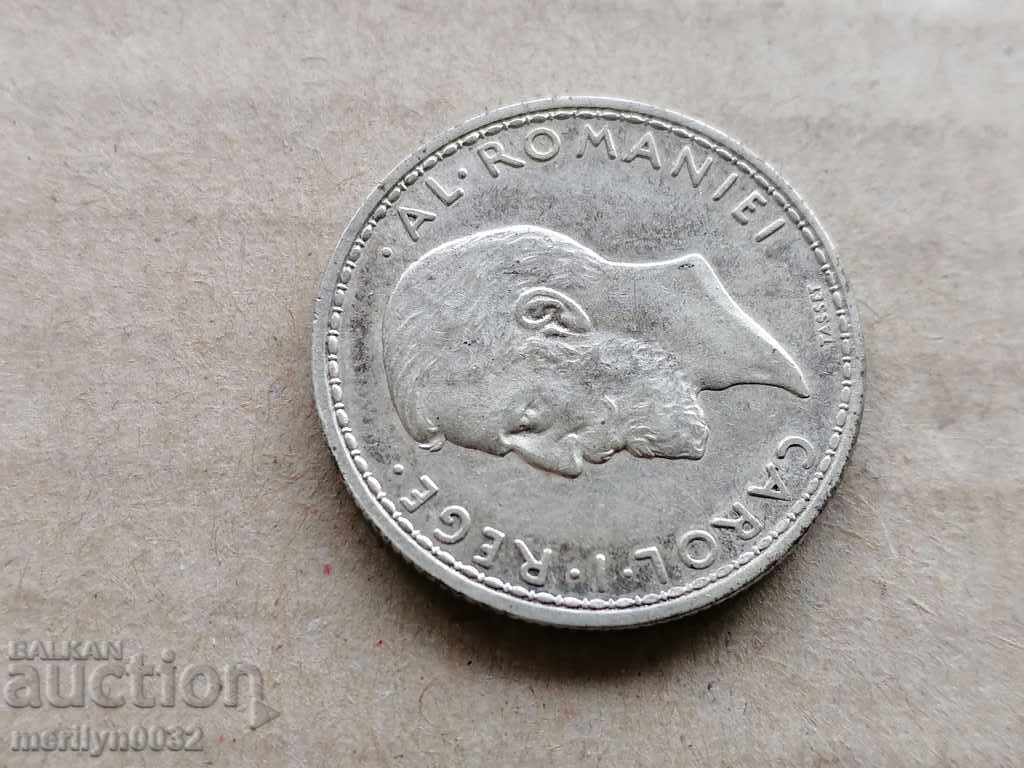 Coin 2 lei 1911 year Kingdom of Romania silver - 6 Coin 2 lei 1911 year Kingdom of Romania silver - 6