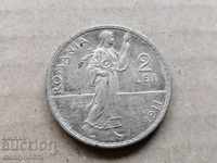 Coin 2 lei lei 1911 Kingdom of Romania Romania silver