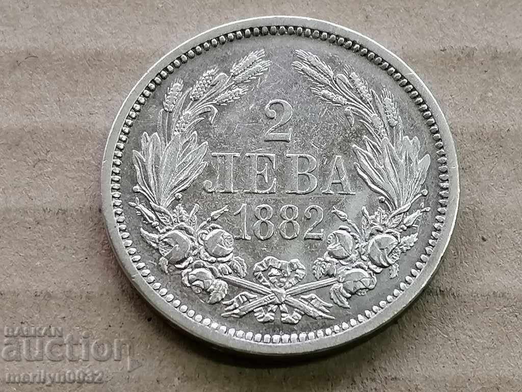 Coin BGN 2 1882 Principality of Bulgaria silver - 7 Coin BGN 2 1882 Principality of Bulgaria silver - 7