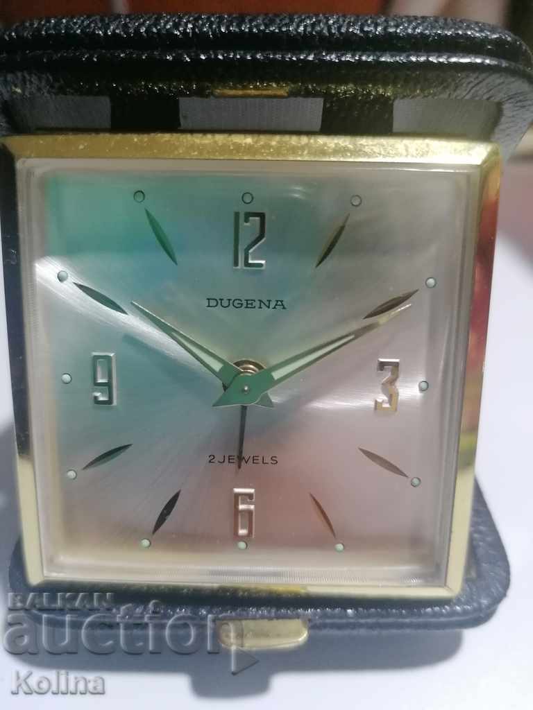 Dugena 2 jewels часовник с аларма пътнически