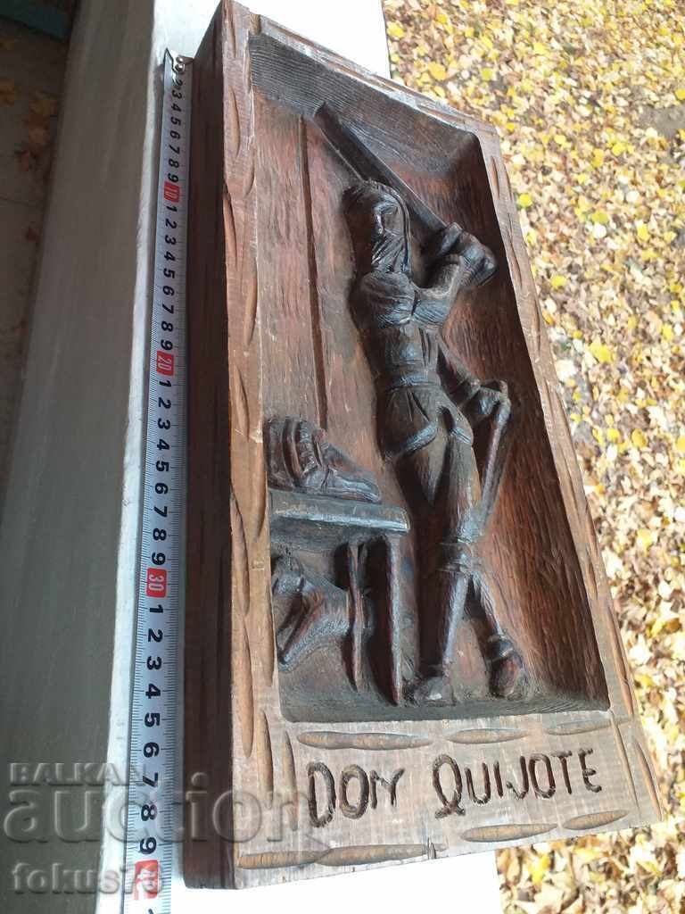 Delivery of WOOD CARVING - DON QUIXOTE - PANEL CARVING Delivery of WOOD CARVING - DON QUIXOTE - PANEL CARVING