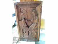 WOOD CARVING HANDMADE PANEL CARVING MASTER POTTER