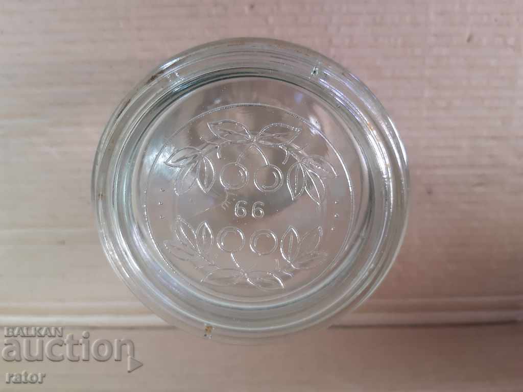 Auction  Very old large jar with lid - Germany PFANNERGLAS