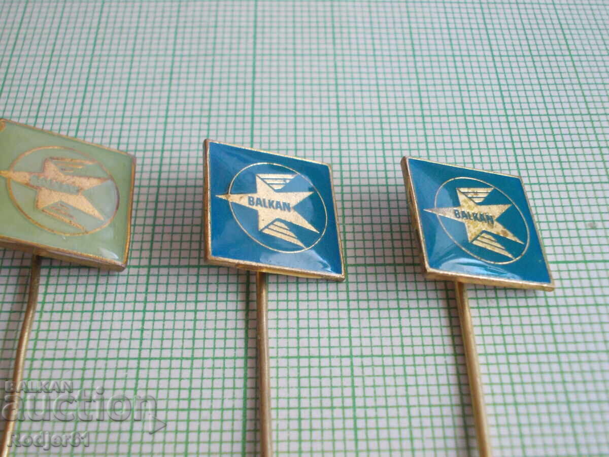 Delivery of badges - aviation BGA Balkan - 3 pcs Delivery of badges - aviation BGA Balkan - 3 pcs