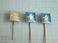 badges - aviation BGA Balkan - 3 pcs