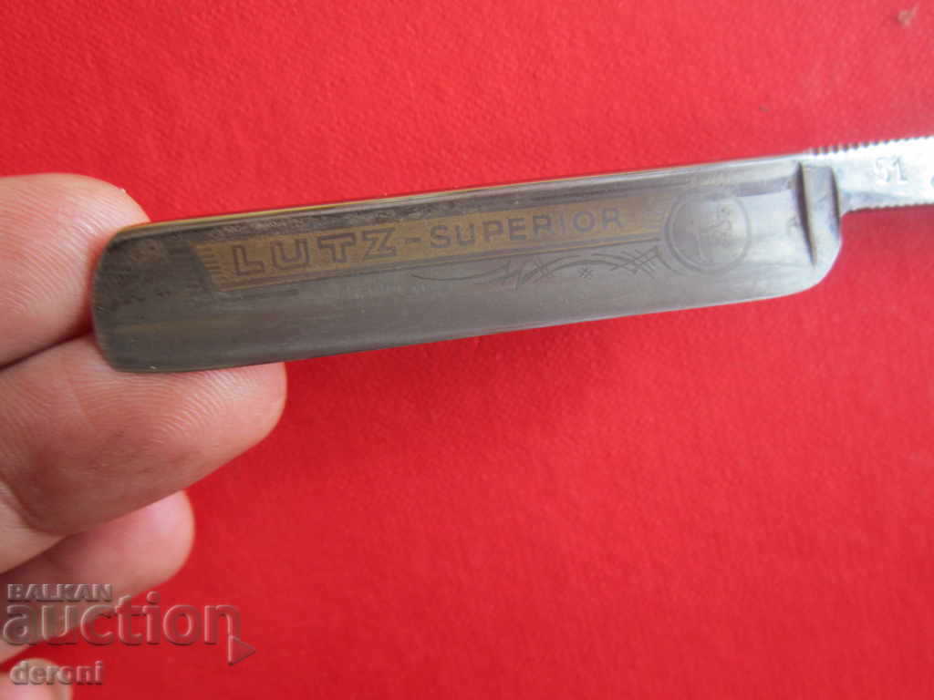 Auction Unique razor Lutz Solingen engravings gilding Auction Unique razor Lutz Solingen engravings gilding