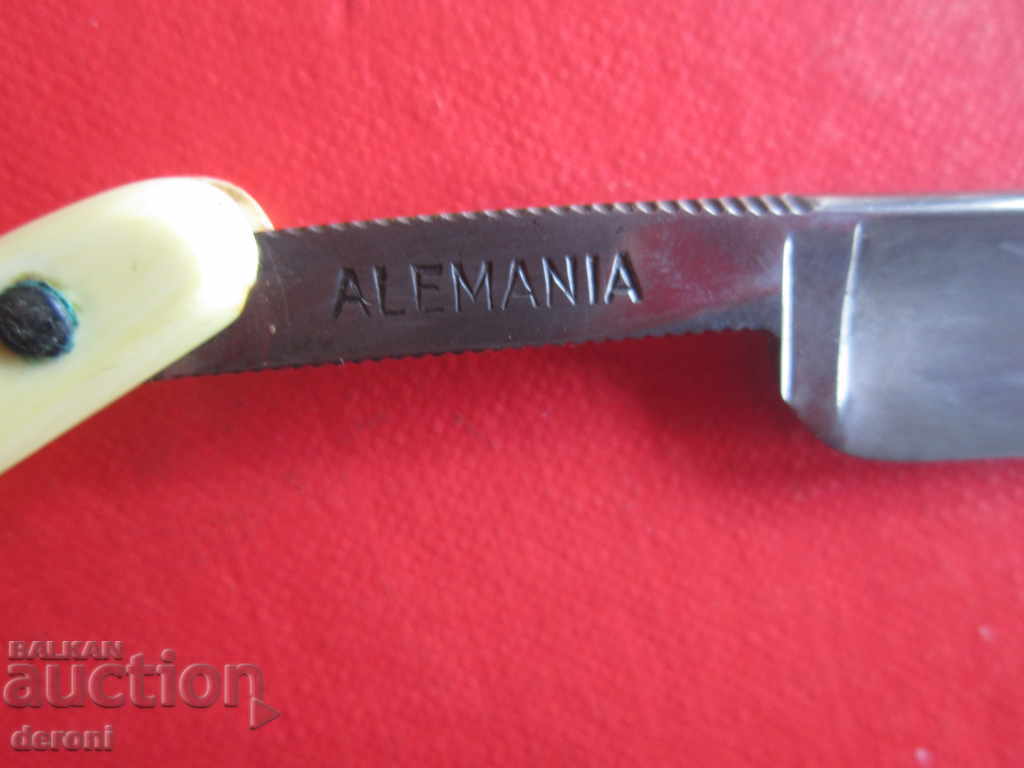 Unique razor Lutz Solingen engravings gilding - 6 Unique razor Lutz Solingen engravings gilding - 6