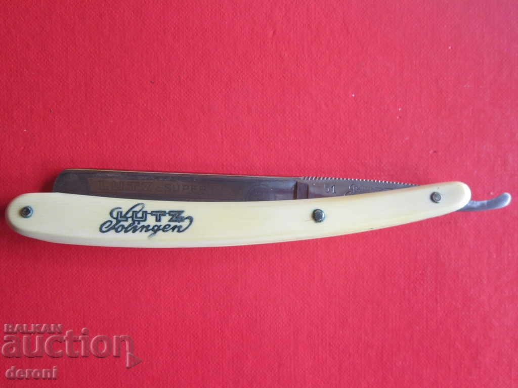 Unique razor Lutz Solingen engravings gilding - 7 Unique razor Lutz Solingen engravings gilding - 7