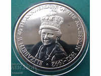 Търк и Кейкос 5 Крони  1992   UNC Рядка Монета