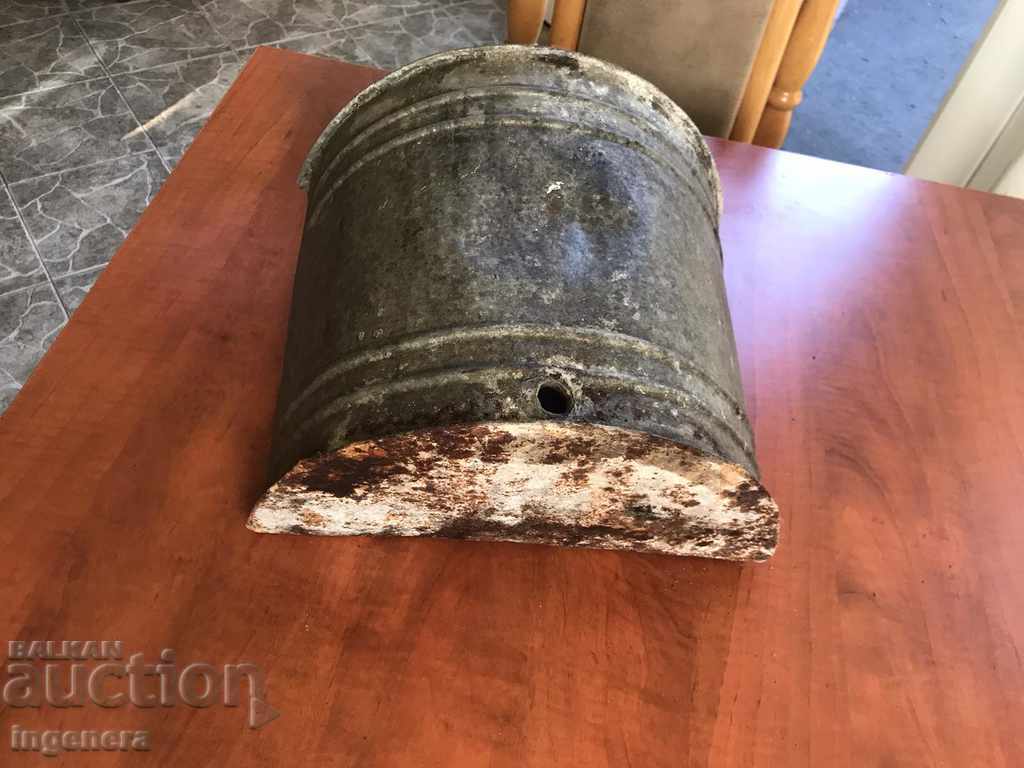 WASHBASIN RUSTIC GALVANIZED SHEET METAL - 6 WASHBASIN RUSTIC GALVANIZED SHEET METAL - 6