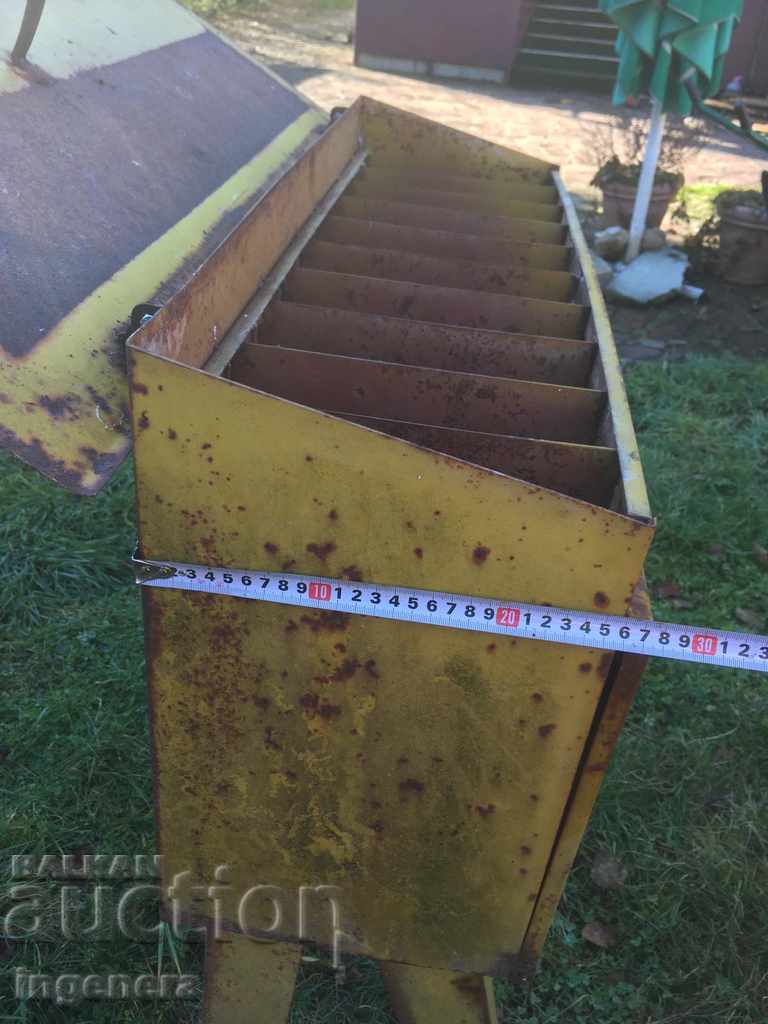 Auction OLD RURAL GROUP MAILBOX TIN ANTIQUE Auction OLD RURAL GROUP MAILBOX TIN ANTIQUE