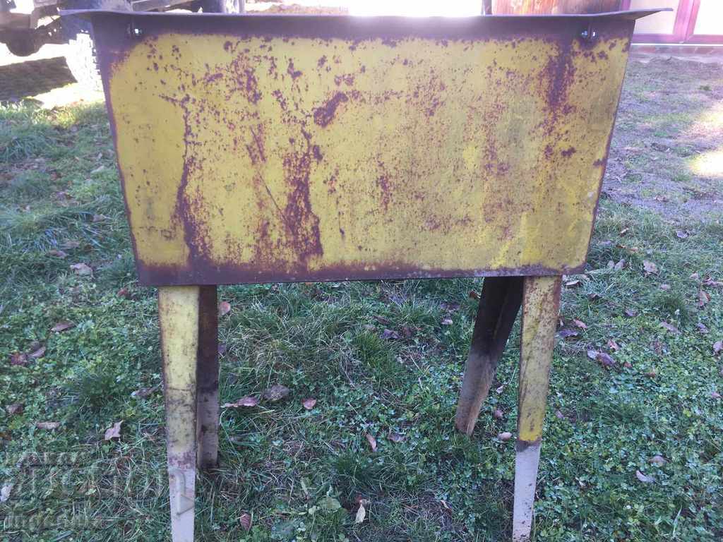 Delivery of OLD RURAL GROUP MAILBOX TIN ANTIQUE Delivery of OLD RURAL GROUP MAILBOX TIN ANTIQUE