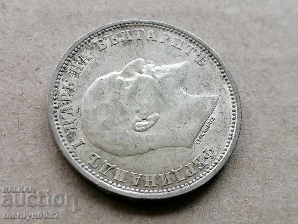 Auction  Coin 1 lev 1910 Kingdom of Bulgaria silver