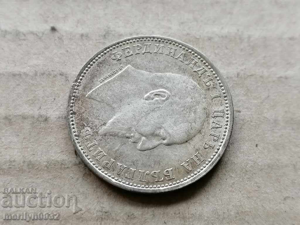 Coin 1 lev 1910 Kingdom of Bulgaria silver - 7