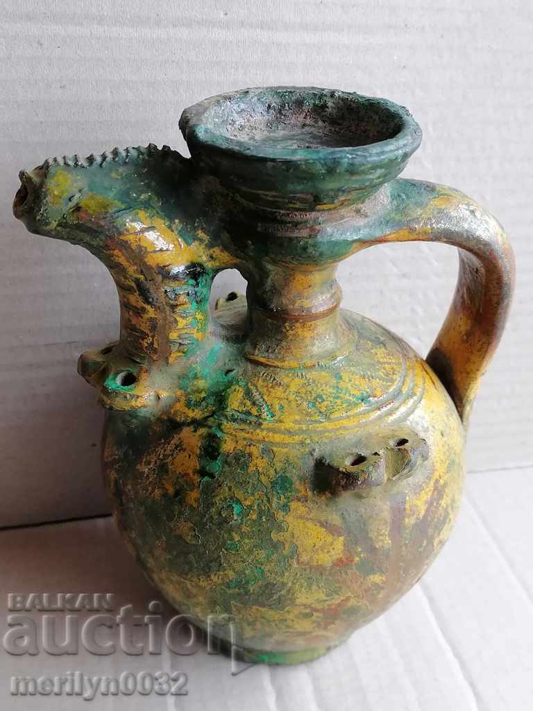 Ancient Bulgarian crown, vinegar, pitcher, ceramics with price 69.00 BGN | € 35.28 Ancient Bulgarian crown, vinegar, pitcher, ceramics with price 69.00 BGN | € 35.28