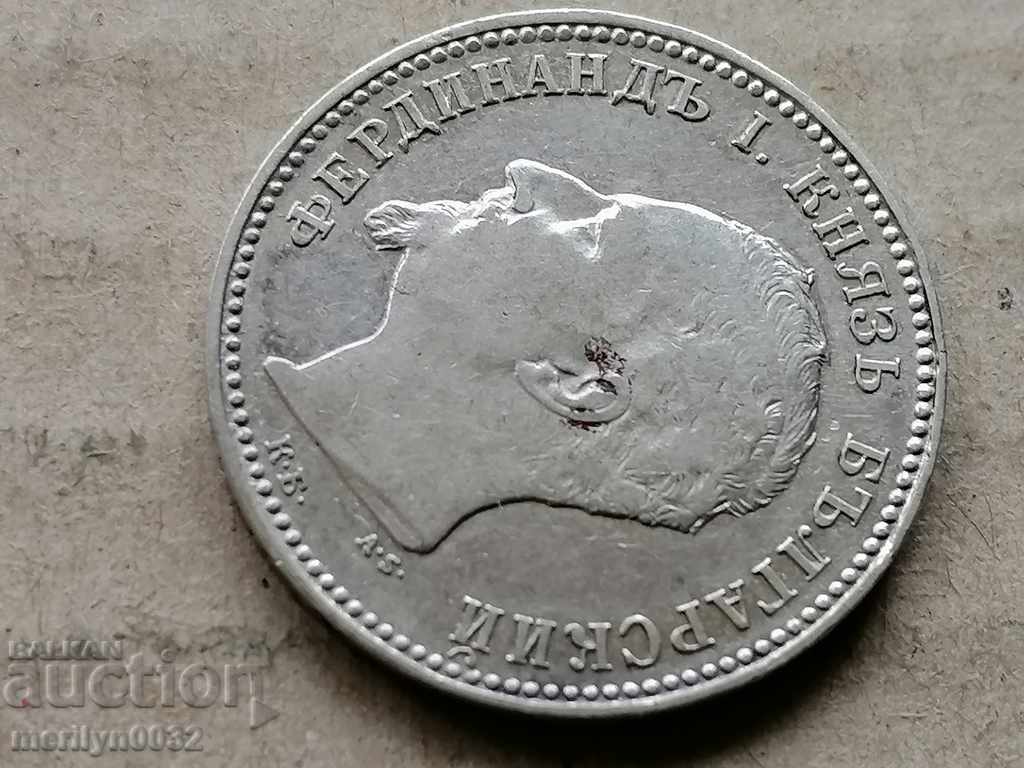 Coin 1 lev 1891 Principality of Bulgaria silver - 7 Coin 1 lev 1891 Principality of Bulgaria silver - 7