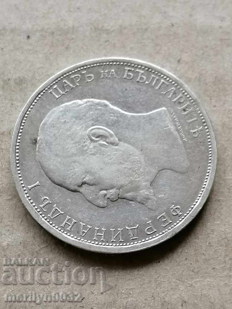 Auction Coin 1 lev 1912 year Kingdom of Bulgaria silver Auction Coin 1 lev 1912 year Kingdom of Bulgaria silver
