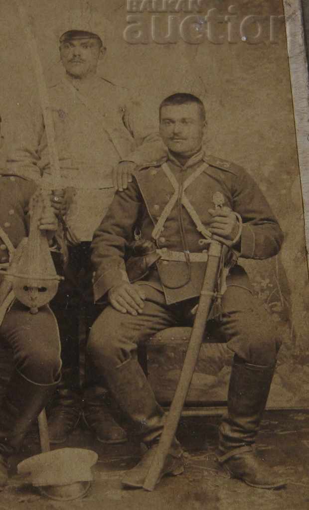 Delivery of PHOTO NO. KATSAROVI PLOVDIV MILITARY BUTTON 1895 PHOTO CARDBOARD