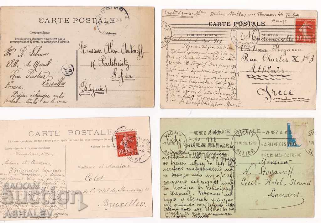 4 France traveled 1911-1913 with price 11.00 BGN | € 5.62 4 France traveled 1911-1913 with price 11.00 BGN | € 5.62