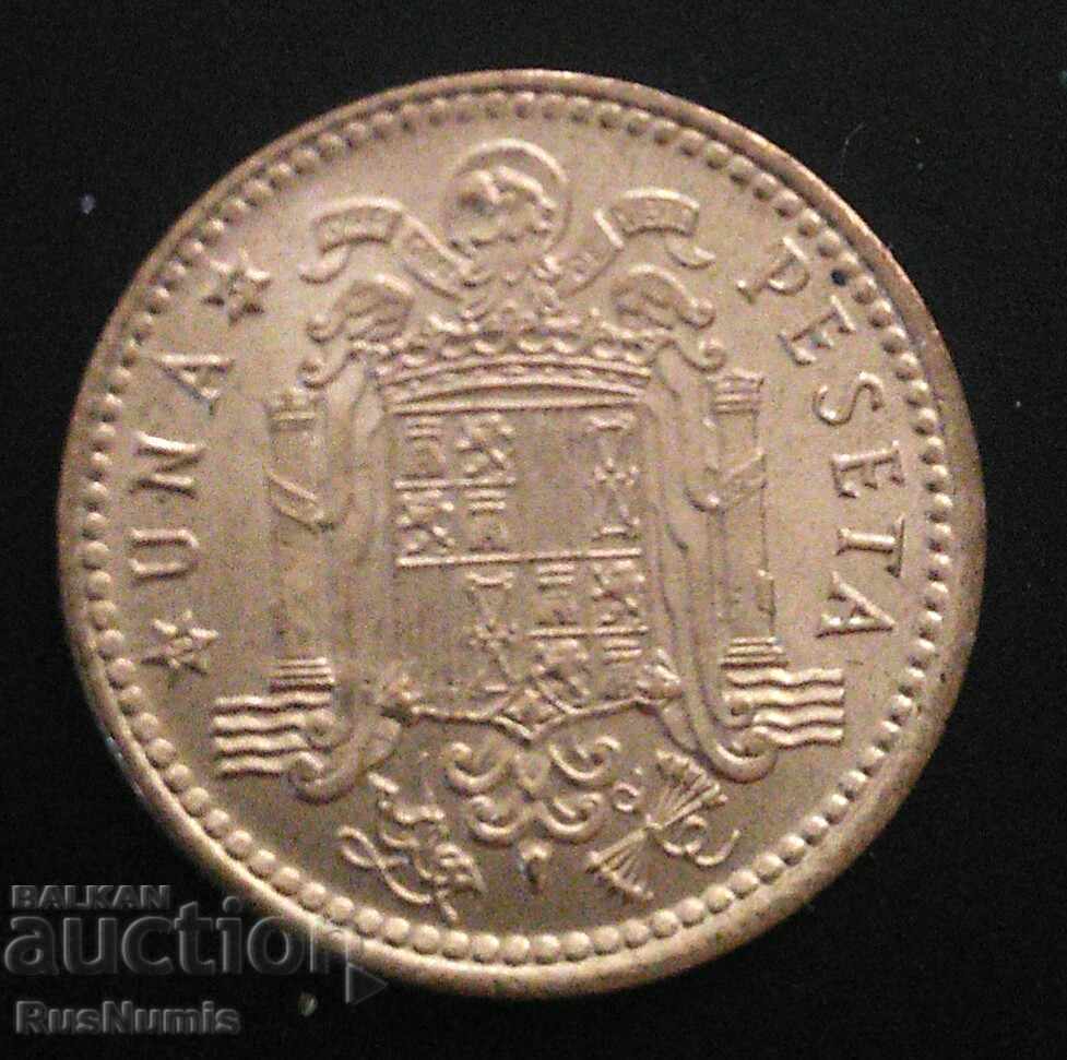 Spain. Franco. 1 peseta 1966 (69).