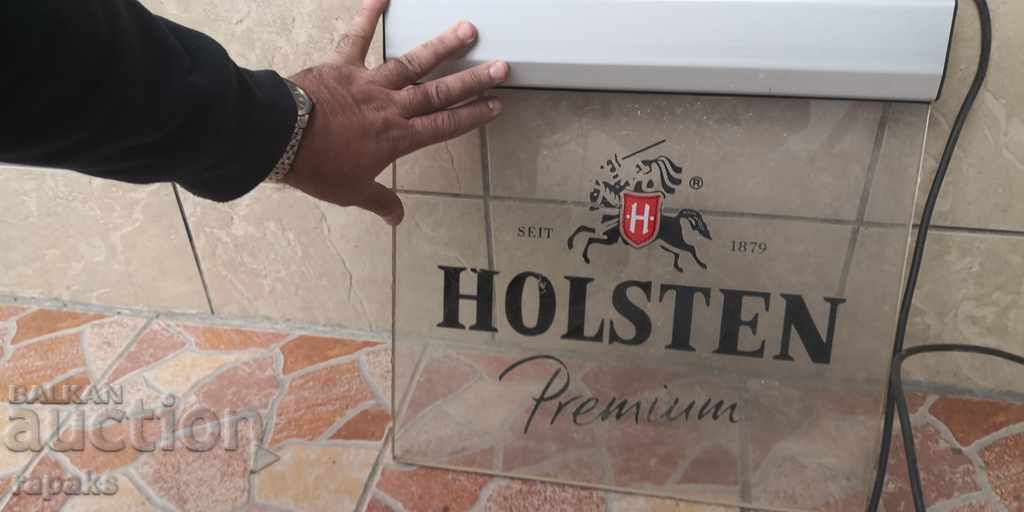 Аукцион Светеща рекламна табела за бира holsten