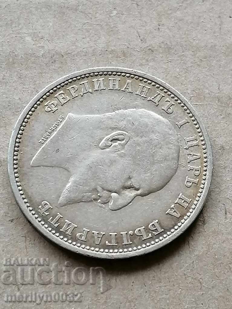 Монета 1 лев 1910 год Царство България сребро - 6 Монета 1 лев 1910 год Царство България сребро - 6