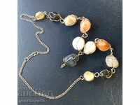 Necklace made of natural stones/handmade
