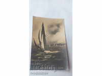 Καρτ ποστάλ Άνεμος στο πίσω μέρος του πλοίου