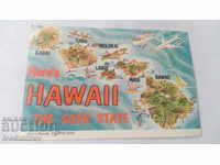 Пощенска картичка Hawaii The 50th State
