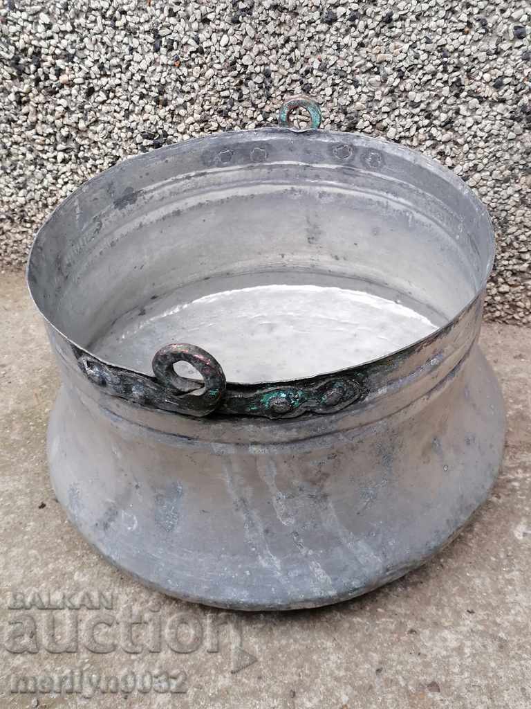 Tinned cauldron, copper coin, copper coin, copper vessel with price 109.00 BGN | € 55.73 Tinned cauldron, copper coin, copper coin, copper vessel with price 109.00 BGN | € 55.73