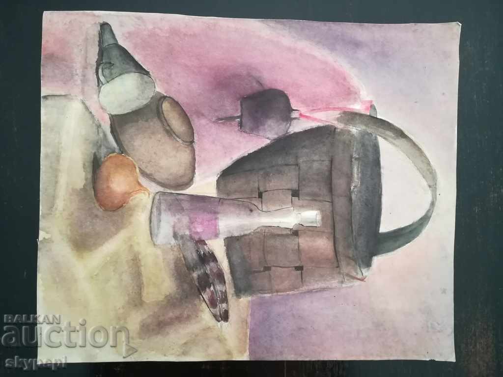 Still life AQUAREL from the 80s with price 35.00 BGN | € 17.90 Still life AQUAREL from the 80s with price 35.00 BGN | € 17.90