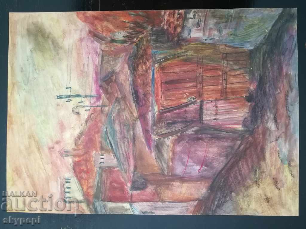 Old "KOPRIVSCHITSA" TEMPERA with price 30.00 BGN | € 15.34 Old "KOPRIVSCHITSA" TEMPERA with price 30.00 BGN | € 15.34