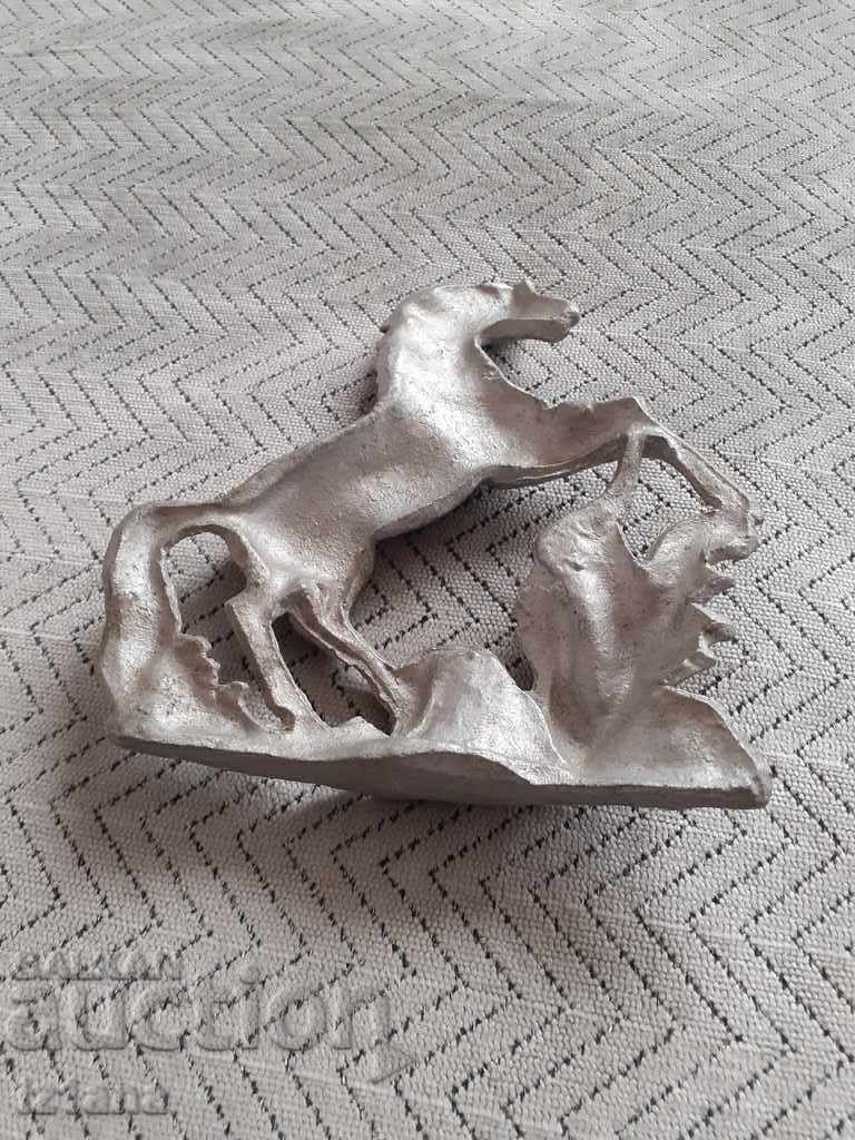 Delivery of Old aluminum casting Horse, Horse