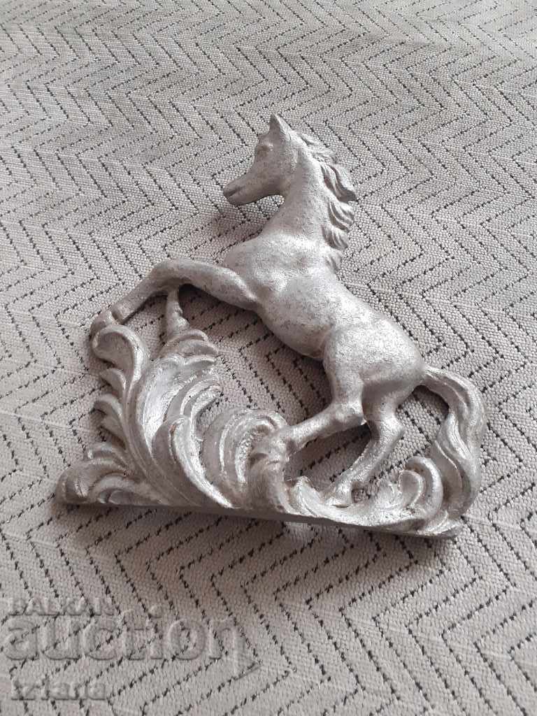 Old aluminum casting Horse, Horse