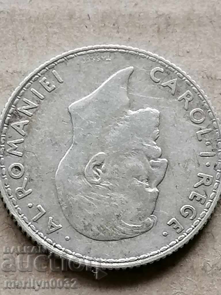 Silver 1 lei 1911 silver coin Romania - 5