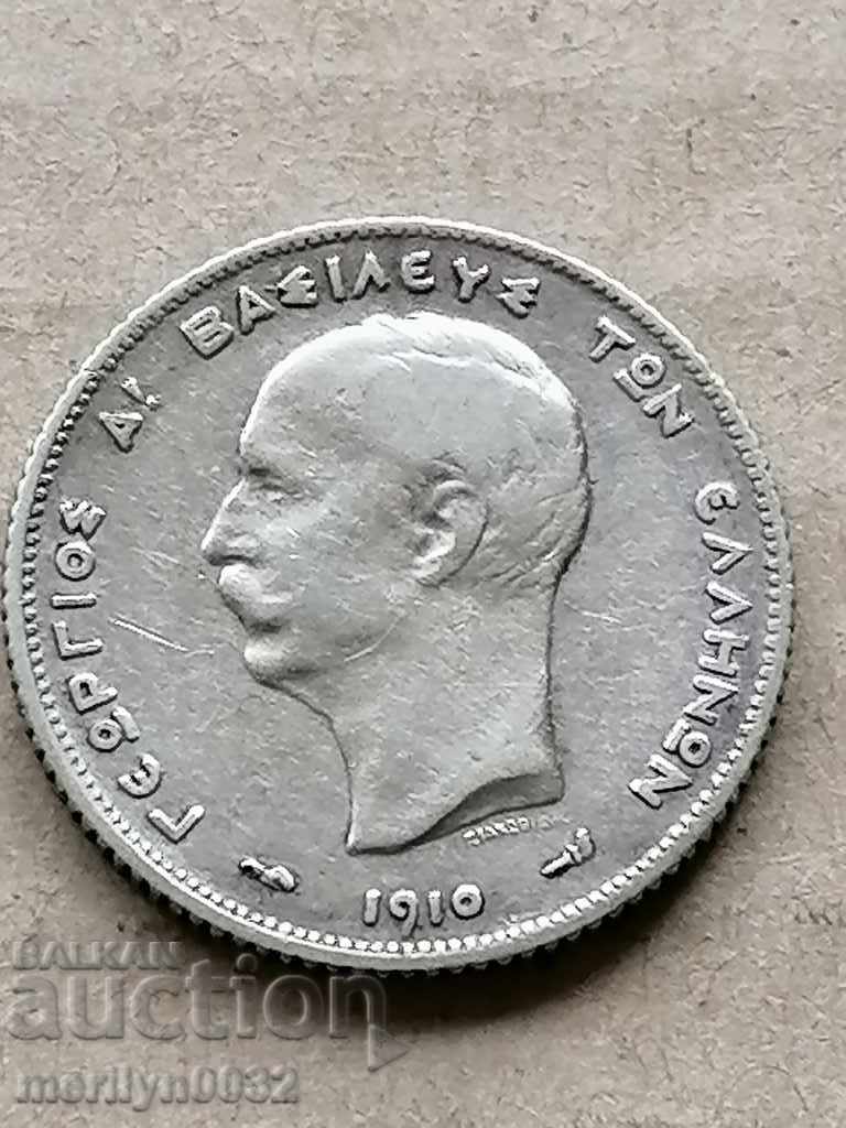 Coin 1 drachma 1910 Kingdom of Greece silver with price 50.00 BGN | € 25.56
