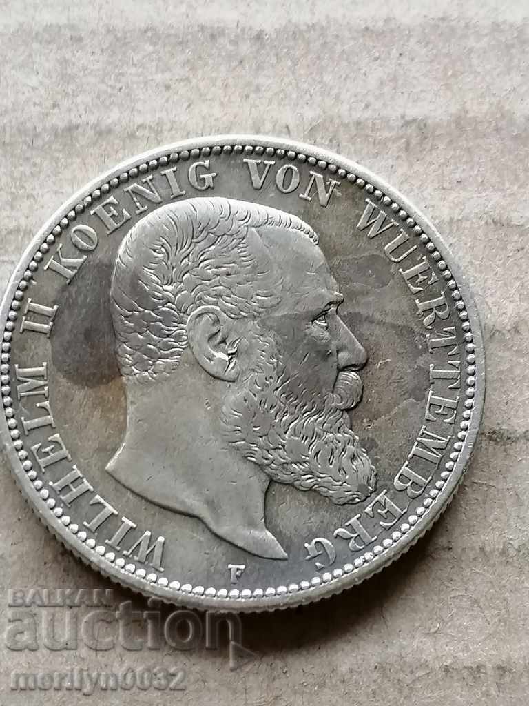 Delivery of Coin 2 marks 1904 Germany Württemberg silver Delivery of Coin 2 marks 1904 Germany Württemberg silver