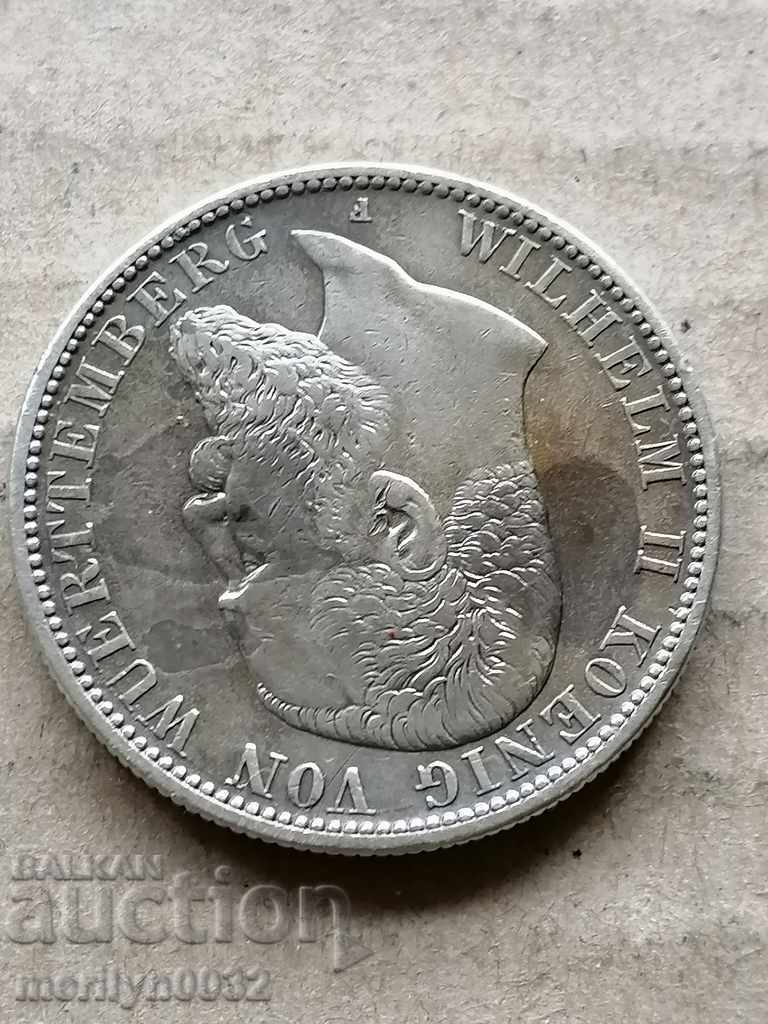 Coin 2 marks 1904 Germany Württemberg silver - 7 Coin 2 marks 1904 Germany Württemberg silver - 7