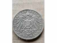 Νόμισμα 2 μάρκα 1904 Γερμανία Βυρτεμβέργη ασήμι