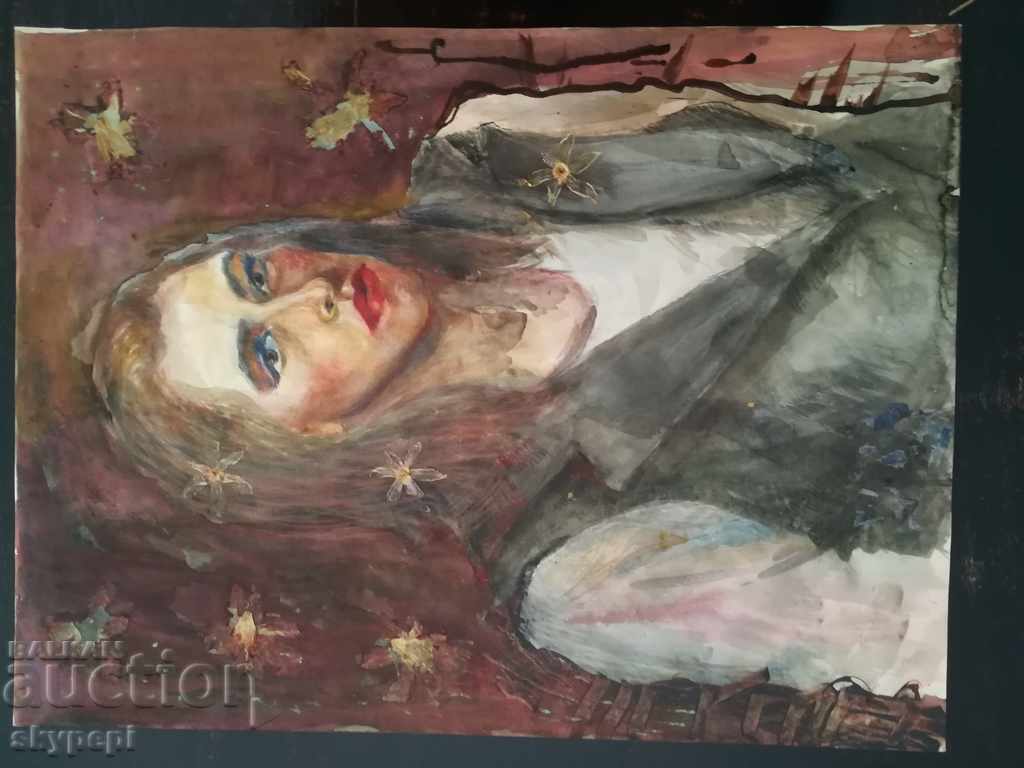 Pictura în acuarelă cu preț 25.00 BGN | € 12.78 Pictura în acuarelă cu preț 25.00 BGN | € 12.78