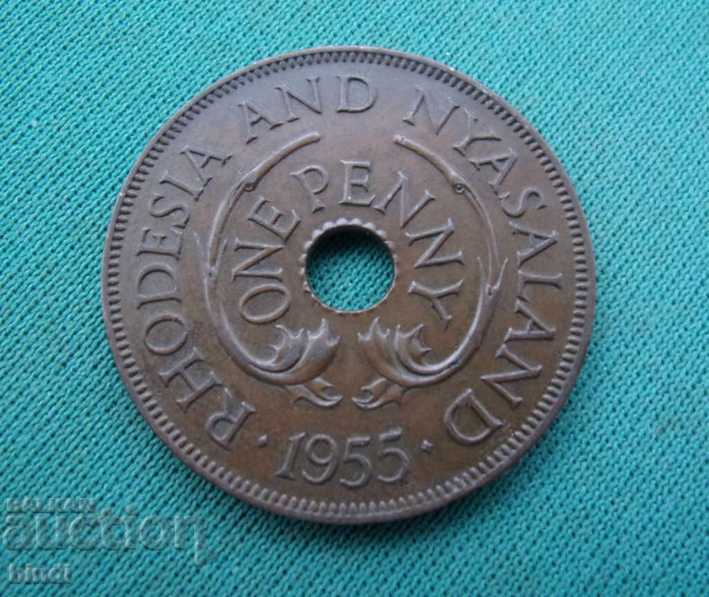 Rhodesia britanică și Nyasaland 1 Penny 1955 Rare cu preț € 6.14 | 12.01 BGN Rhodesia britanică și Nyasaland 1 Penny 1955 Rare cu preț € 6.14 | 12.01 BGN