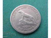 Rhodesia britanică și Nyasaland 6 Penny 1956 Rare