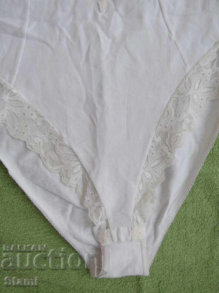 Auction White women's body with straps, new, size S Auction White women's body with straps, new, size S