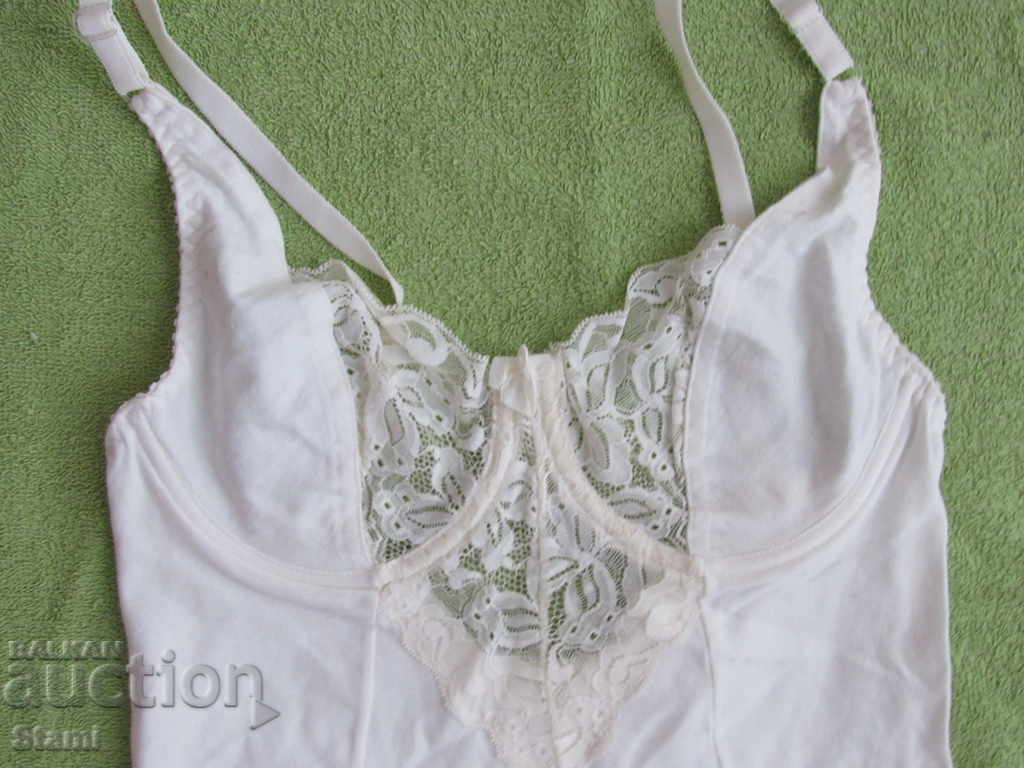White women's body with straps, new, size S - 5 White women's body with straps, new, size S - 5
