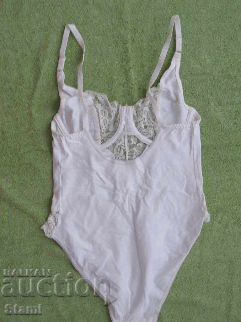White women's body with straps, new, size S - 6 White women's body with straps, new, size S - 6