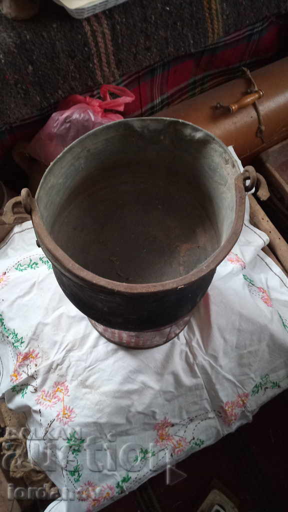 Старо, автентично, бакърено котле. - 6 Старо, автентично, бакърено котле. - 6